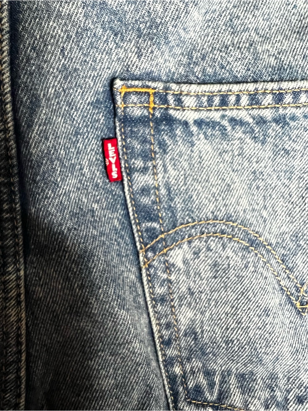 Levi’s Premium Denim Jean Wide Leg Overalls Womens Size Medium - Picture 4 of 5